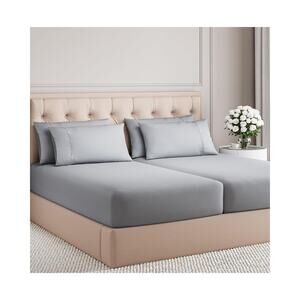 Split King Sheets Set 7 Piece - Includes 4 Pillowcases - Bed Sheets Split King